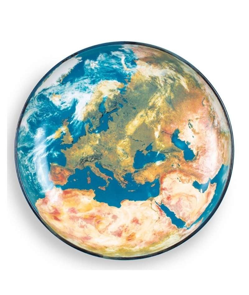 Seletti Diesel Living Cosmic Diner Earth Europe Piatto Europa