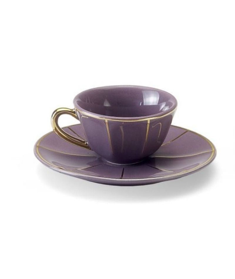 Bitossi Home Tavola Scomposta tazza caffè c/p vintage Porpora