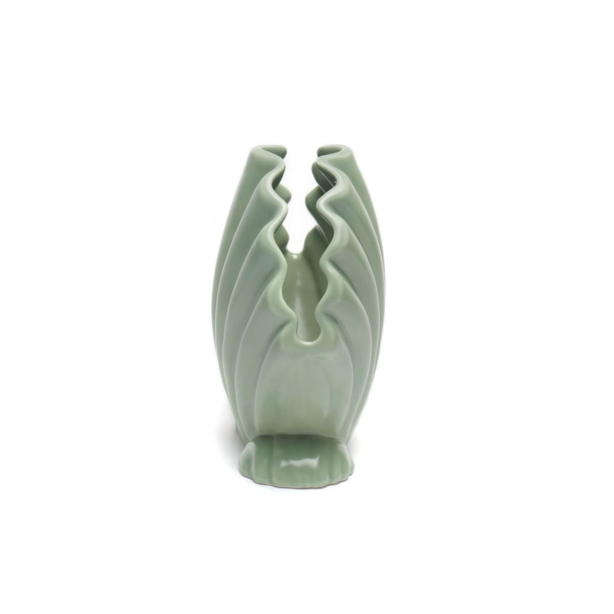 Bitossi Home La Tavola Scomposta Vaso Conchiglia Verde