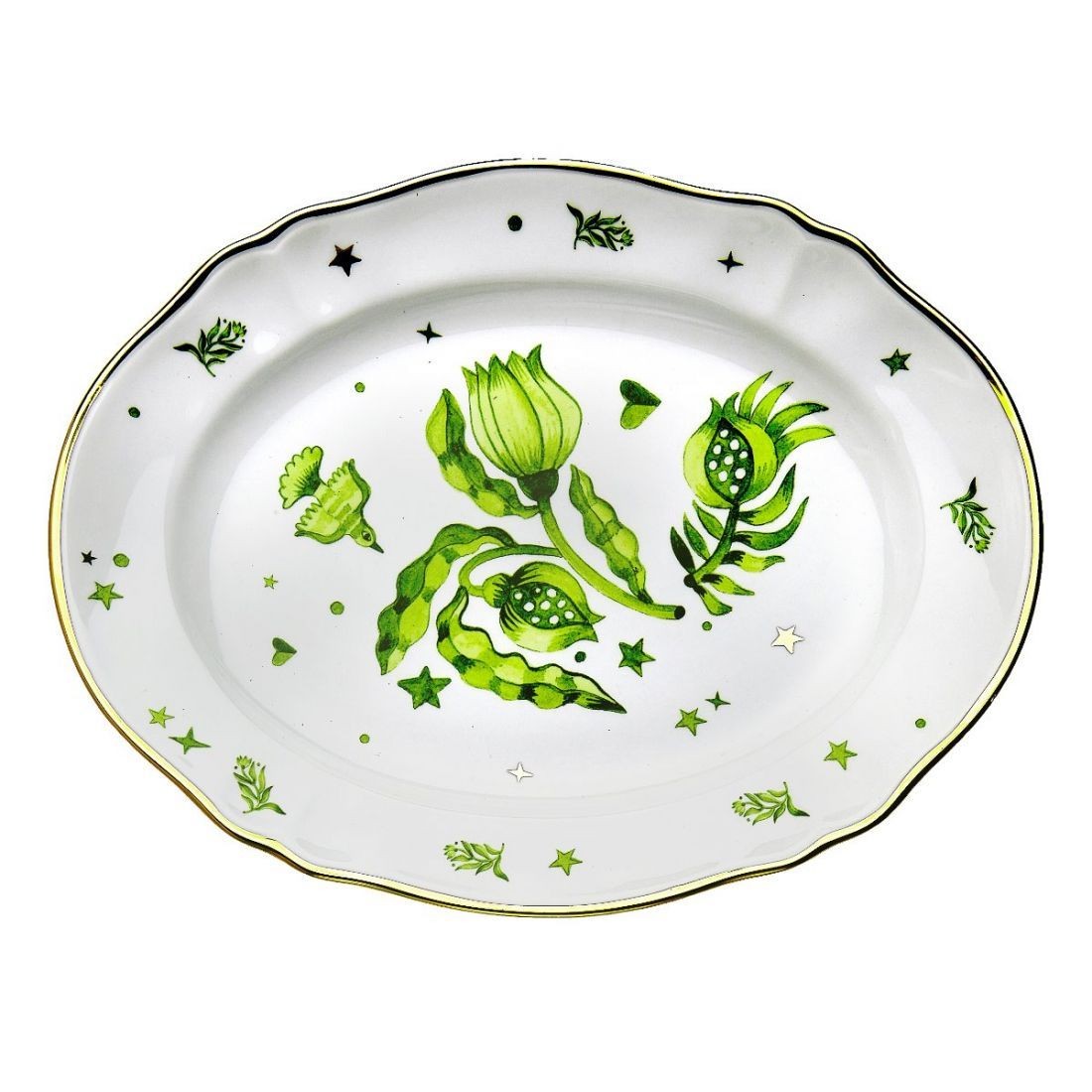 Bitossi Home La Tavola Scomposta Eden vassoio ovale floreale