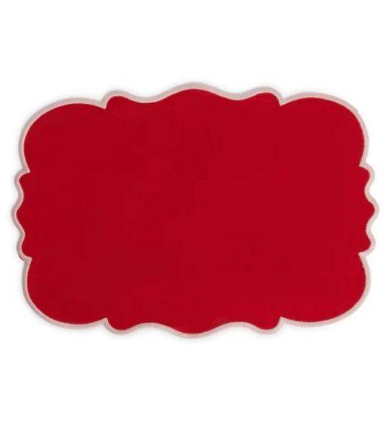 Bitossi Home Smerlo Set 2 tovagliette Rosso bordo Rosa