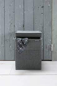 Brabantia Stackable Portabiancheria impilabile Pepper Black linn