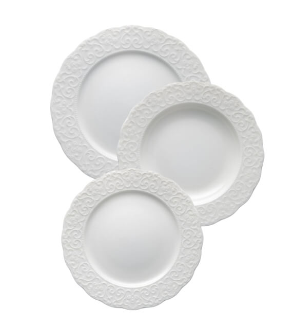 Brandani Gran Gala Set 6 Piatti frutta in porcellana