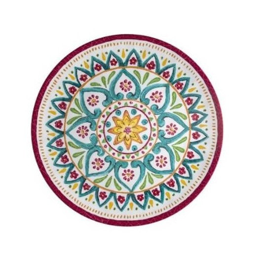 Brandani Maya Piatto Piano in melamina - set 6 pz