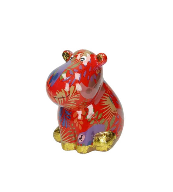 Brandani Salvadanaio Ippopotamo Decori Assortiti