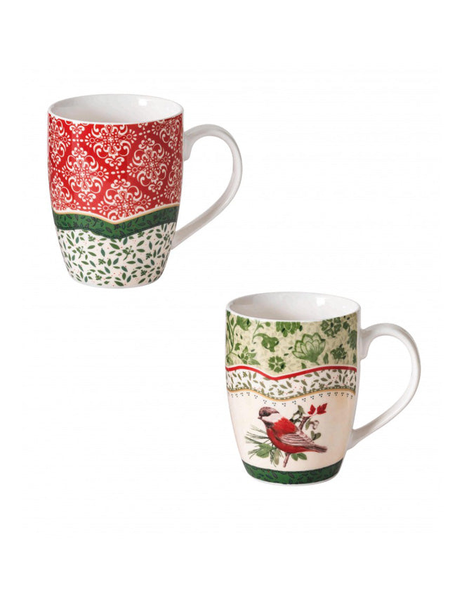 Brandani Cantico Mug Set 2 Pz New Bone China