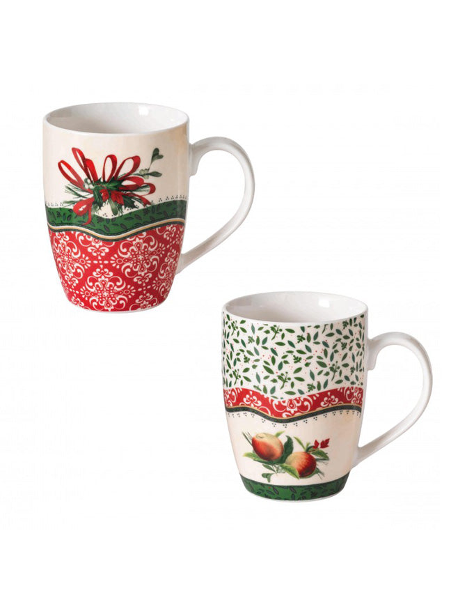 Brandani Cantico Mug Set 2 Pz New Bone China
