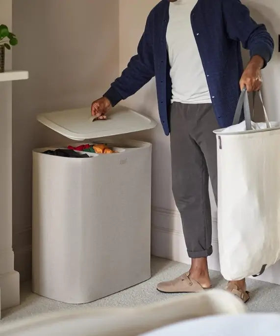 Joseph Joseph Tota Trio 90L Portabiancheria Laundry Basket Ecru