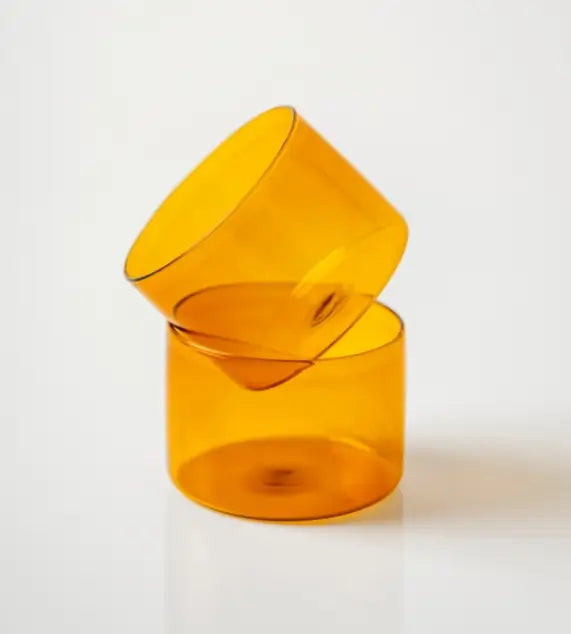 KnIndustrie Lime Line Ambra Collezione di Bicchieri | Set 6 pz