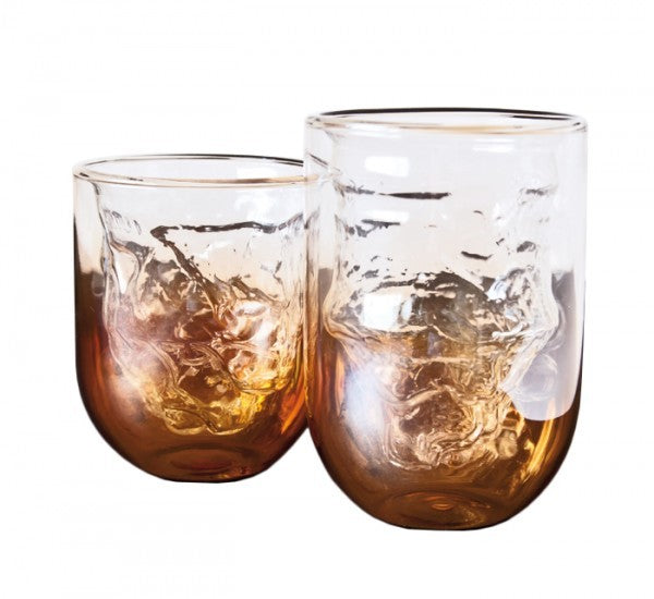 Seletti Diesel Living Cosmic Diner Meteorite Glass Set 6 pz tumbler Alto H12.5