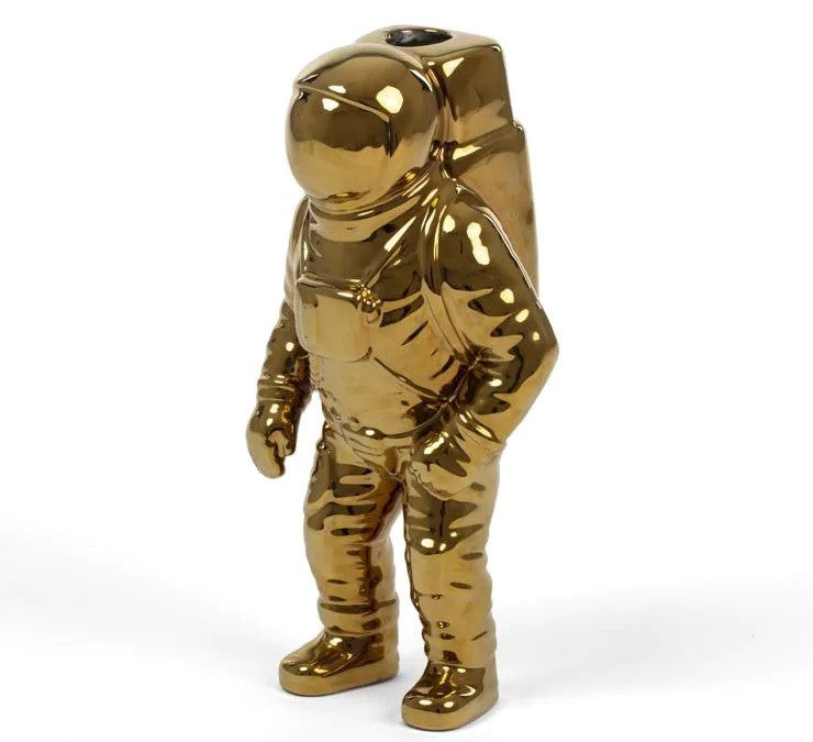 Seletti Diesel Living Cosmic Diner Starman Vaso Bianco Oro