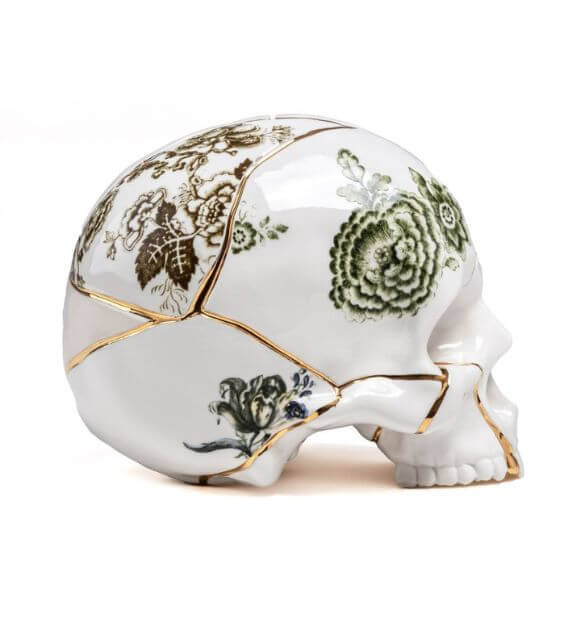 Seletti+Marcantonio Kintsugi Skull Teschio