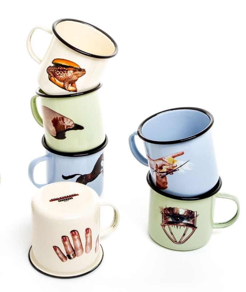 Seletti Toiletpaper Home Enamel Tazze mug in metallo smaltato