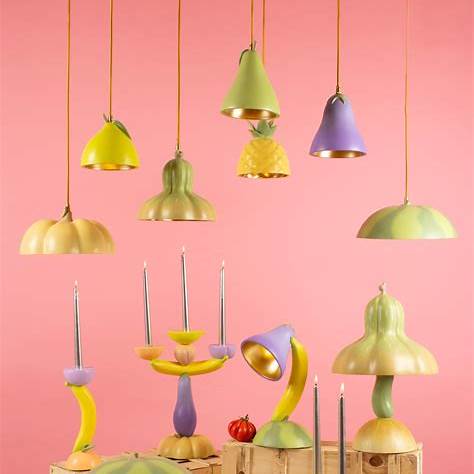 Seletti Vitamin Lampadario In Resina Pear