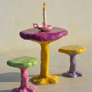 Seletti - Amanita Set Tavolino e Sgabelli