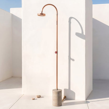 Seletti Aquart Doccia da Esterno | Design Retrò in Rame e Cemento