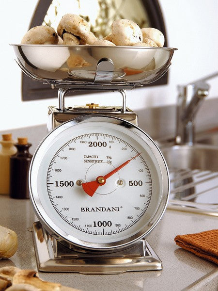 Brandani Home Bilancia 2 Kg in acciaio inox