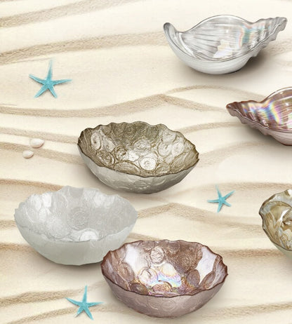 Brandani Riflessi Ciotola Anemone Madreperla Vetro D 21 cm