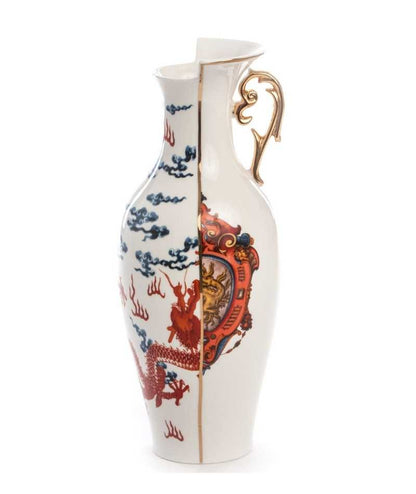 Vaso Seletti Hybrid Adelma in Bone China, vista frontale
