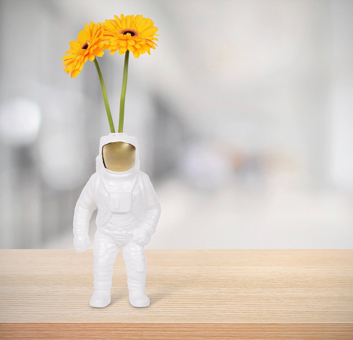 Seletti Diesel Living Cosmic Diner Starman Vaso Bianco Oro