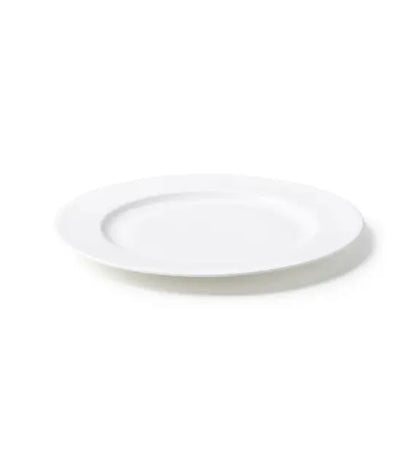 Piatto piano Bitossi Home Bon Ton in porcellana Bone China bianca Ø 27 cm – vista prospettica