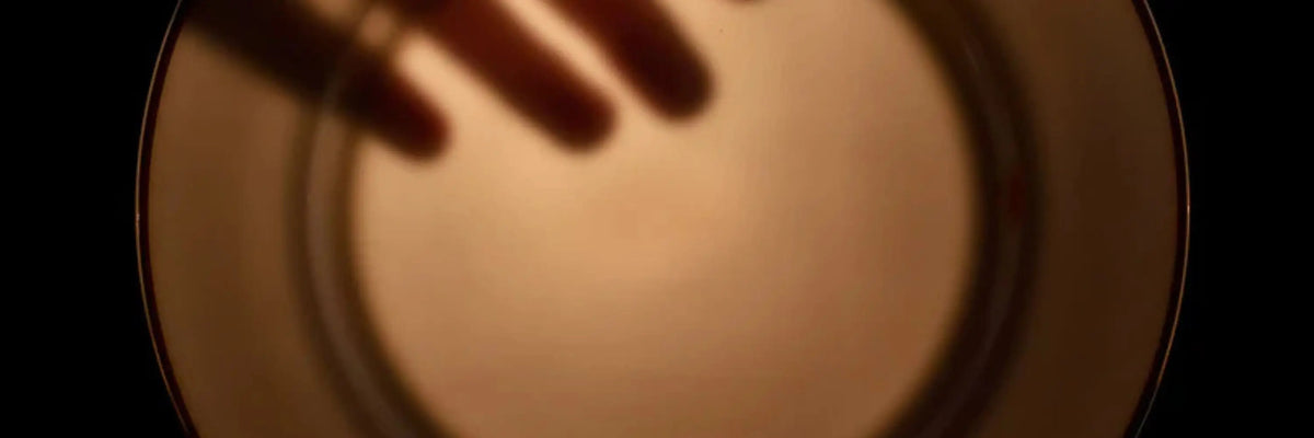 Traslucenza piatto in bone china illuminato