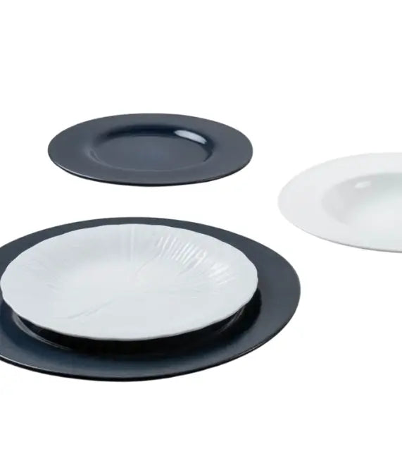KnIndustrie Composizione Leaves Set piatti tavola 4 pezzi