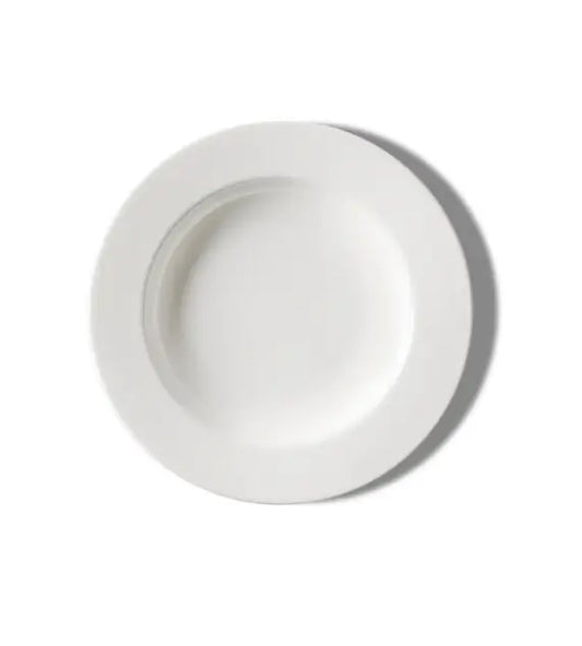 Piatto fondo KnIndustrie Sophie in porcellana Fine Bone China bianca – vista dall'alto