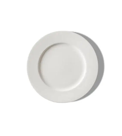 Piatto Frutta KnIndustrie Sophie in porcellana Fine Bone China bianca – vista dall'alto