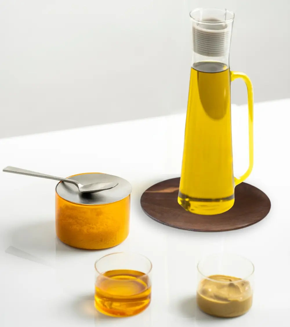 Set Regalo KnIndustrie Oliera the Salad Family e piattino in legno  17cm