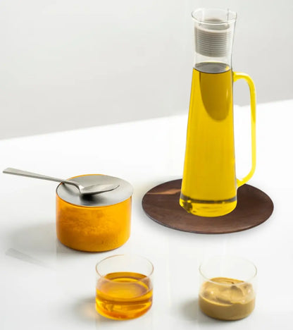 Set Regalo KnIndustrie Oliera the Salad Family e piattino in legno  17cm