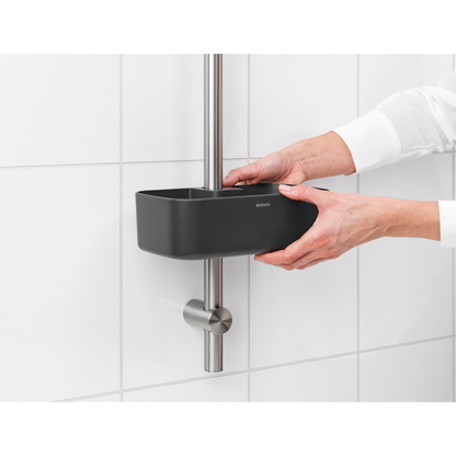 Brabantia ReNew Portaoggetti da Doccia Dark Grey