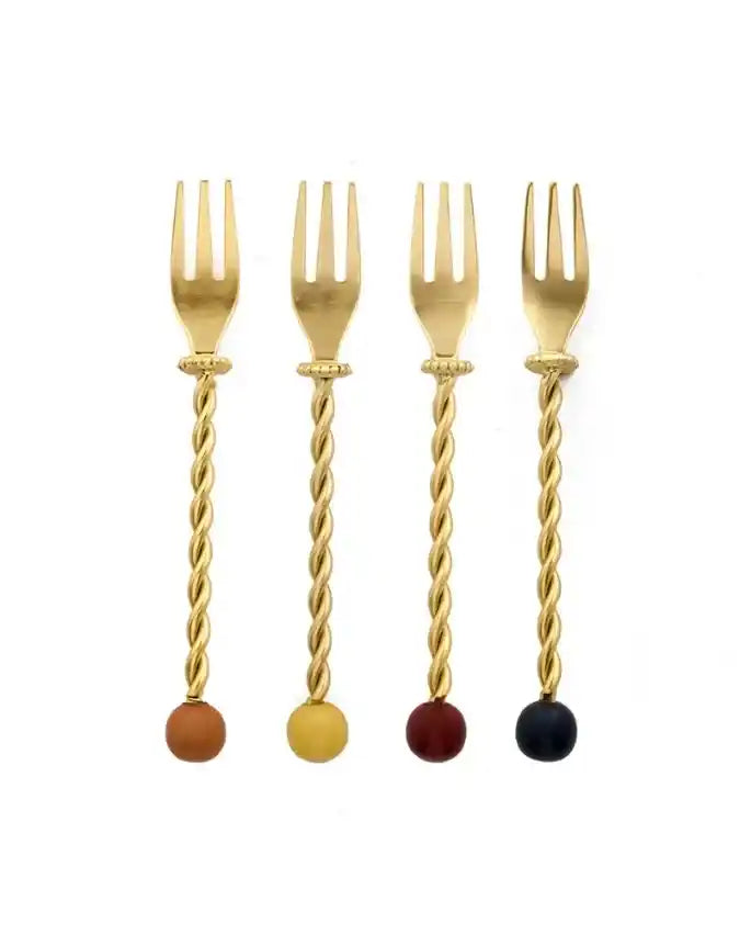 Bitossi Home Torchon Set 4 forchette dolce 14 cm