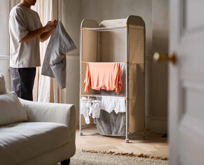 Joseph Joseph Eclipse Stendibiancheria 3 ripiani con schermo Ecrù