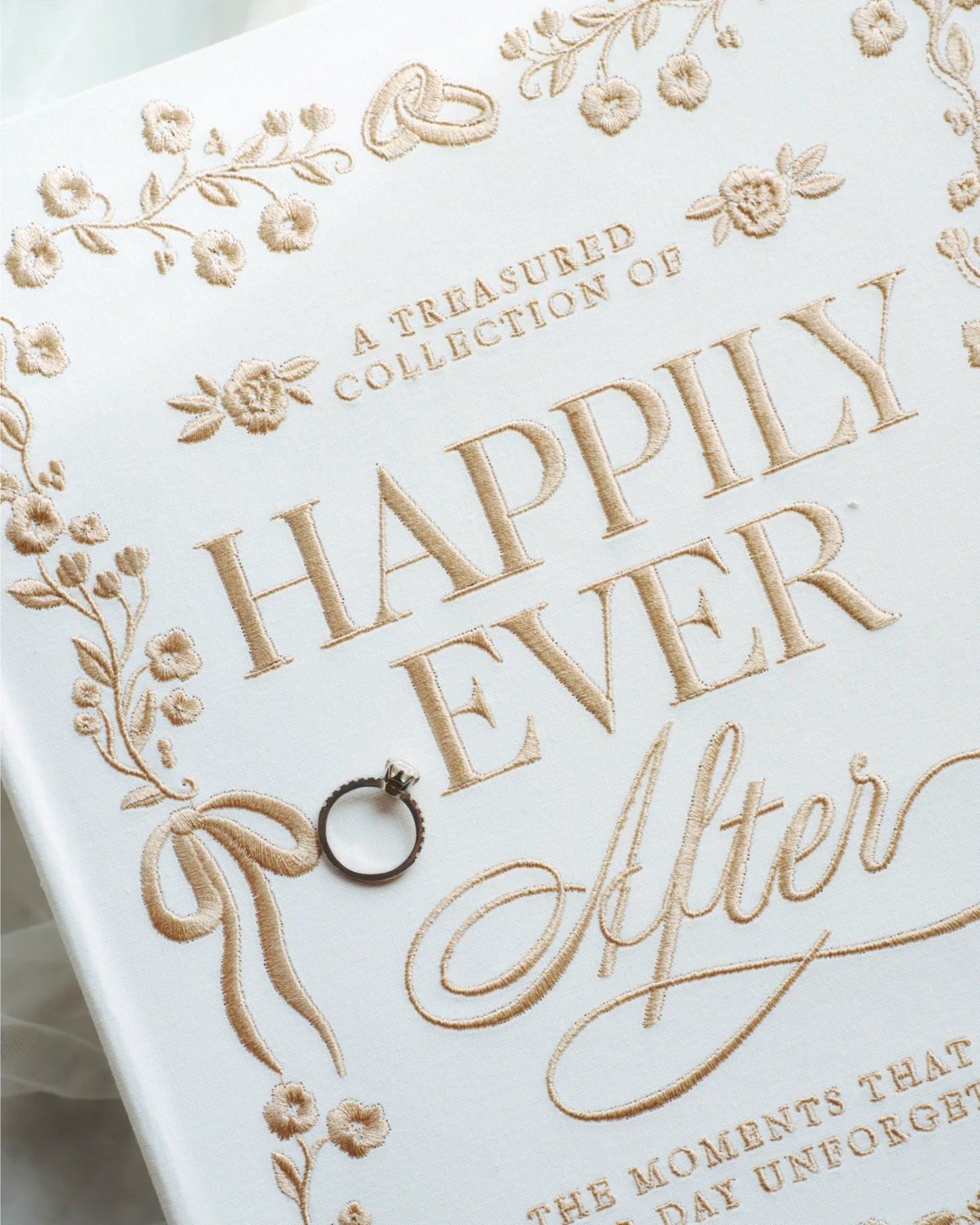 Printworks - Album Fotografico Matrimonio Happily Ever After Ricamato