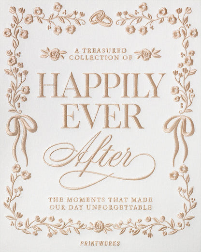 Printworks - Album Fotografico Matrimonio Happily Ever After Ricamato