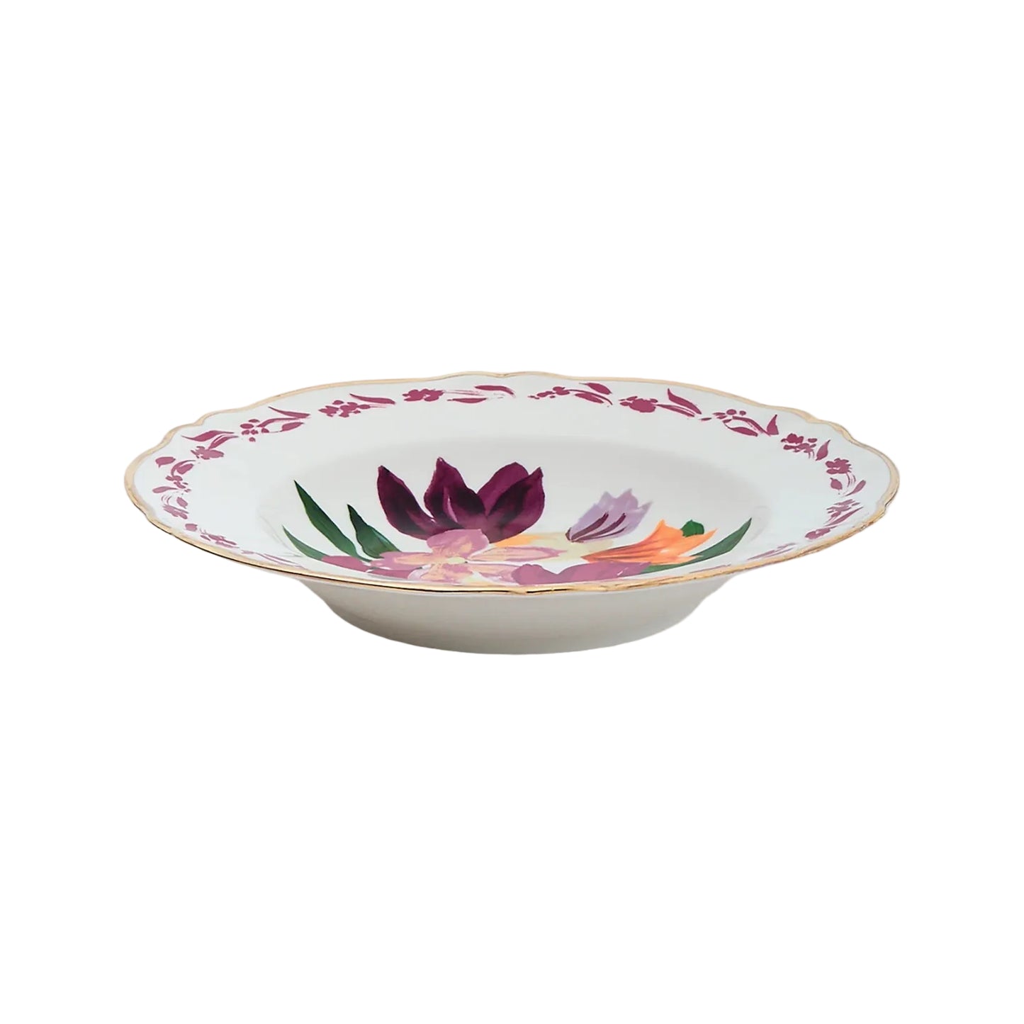 Bitossi Home Dipinto Piatto fondo Bouquet