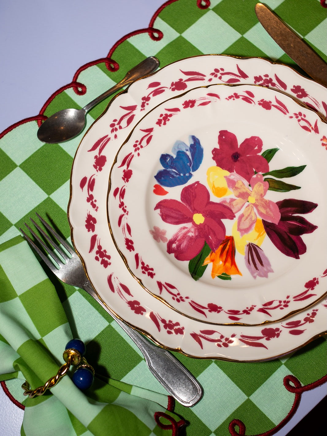 Bitossi Home Dipinto Piatto fondo Bouquet