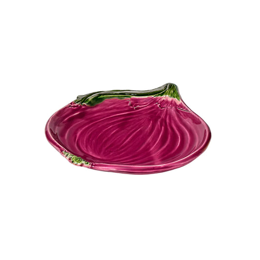 Piatto Cipolla Bitossi Home in ceramica viola dipinta a mano