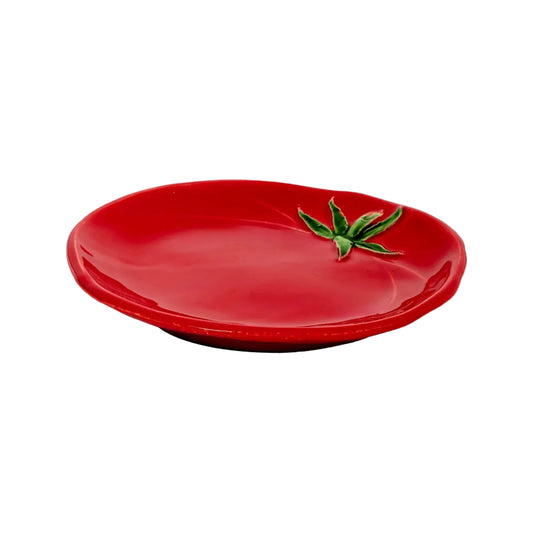 piattino in ceramica pomodoro rosso