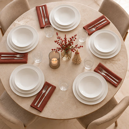 Bitossi Home Minimal – Servizio piatti 18 pezzi per 6 persone Bone China