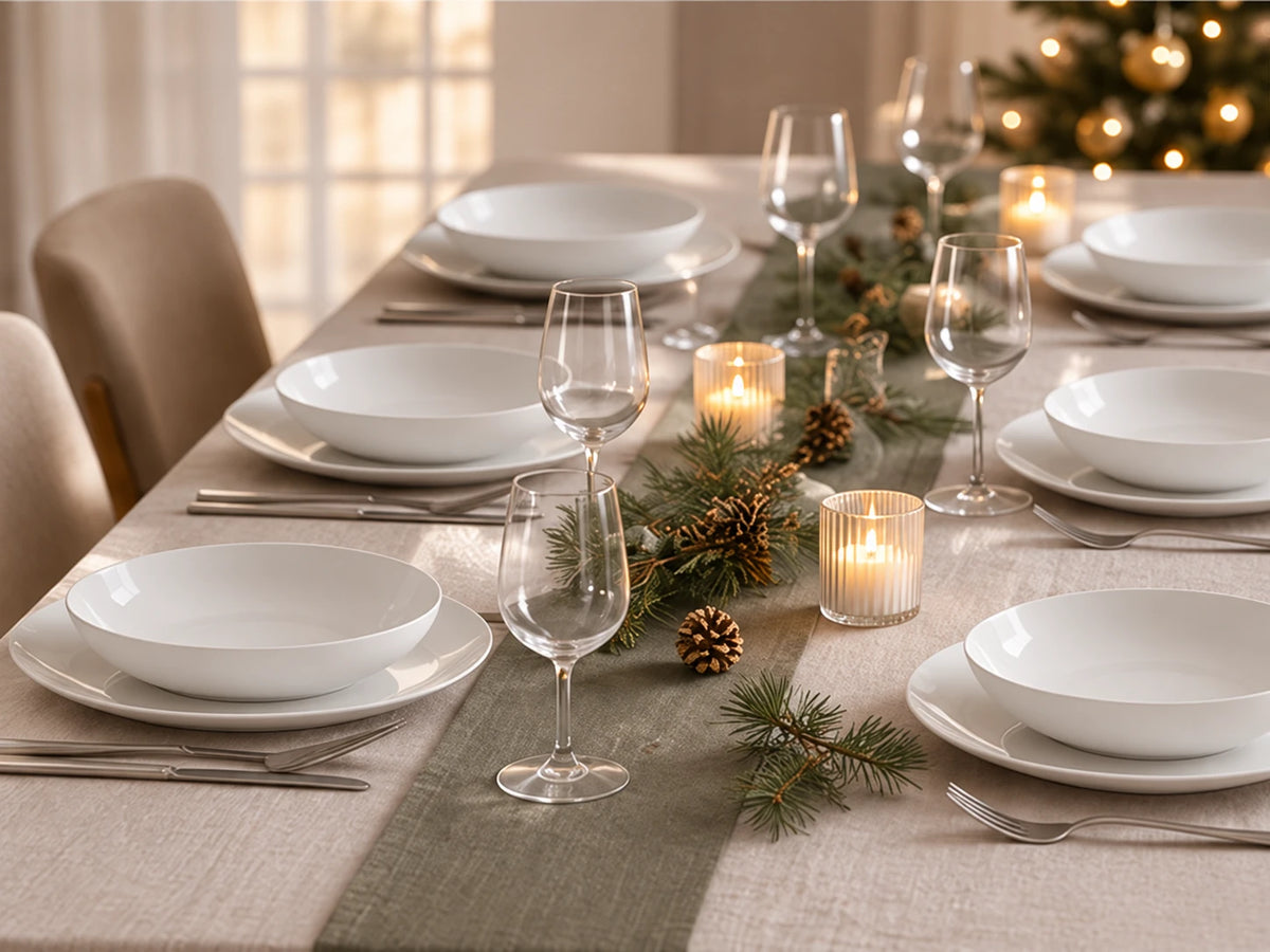 Bitossi Home Minimal – Servizio piatti 18 pezzi per 6 persone Bone China