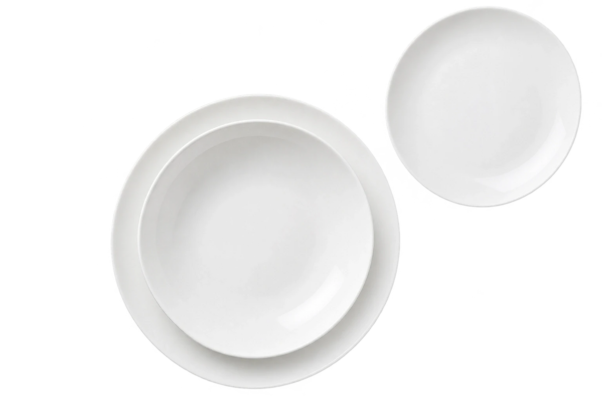 Bitossi Home Minimal – Servizio piatti 18 pezzi per 6 persone Bone China
