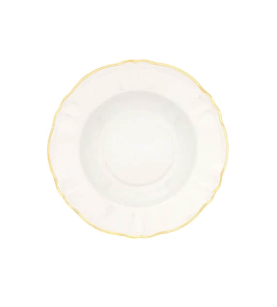 Bitossi Home Parisienne Set 6 pz Piatto fondo Bordo Oro