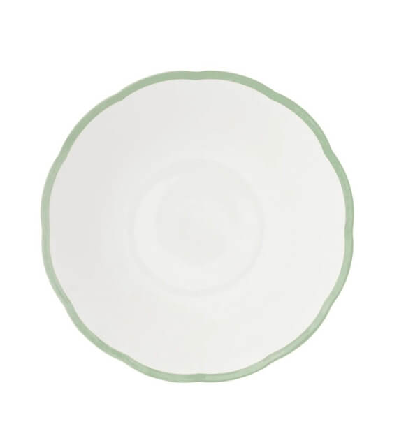 Bitossi Home Petalo Insalatiera bordo smerlato Verde