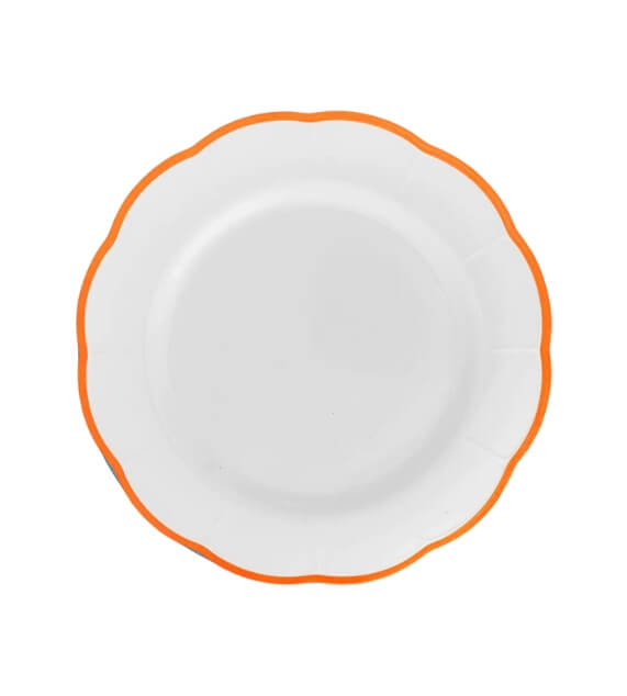 Bitossi Home Petalo Set 6 pz Piatto Frutta bordo smerlato Ruggine