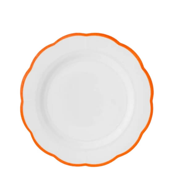 Bitossi Home Petalo Set 6 pz Piatto piano bordo smerlato Ruggine