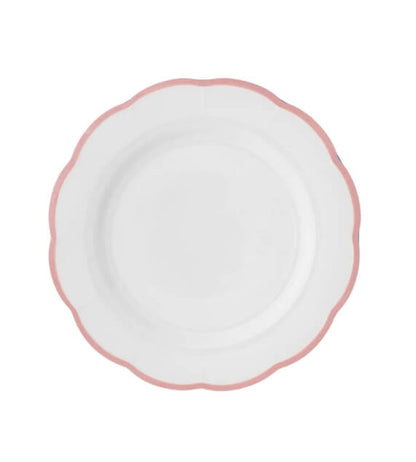Bitossi Home Petalo Set 6 pz Piatto piano bordo smerlato Rosa