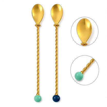 Bitossi Home Torchon Set 2 cucchiai cocktail L 22 cm