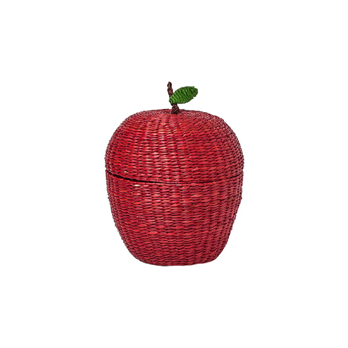 contenitore in paglia con coperchio naturale